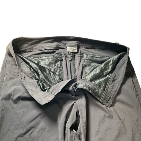 Eddie Bauer Black Women's Size 14 Outdoors Pants Zip Back Pockets Snap Bottoms - Picture 7 of 11